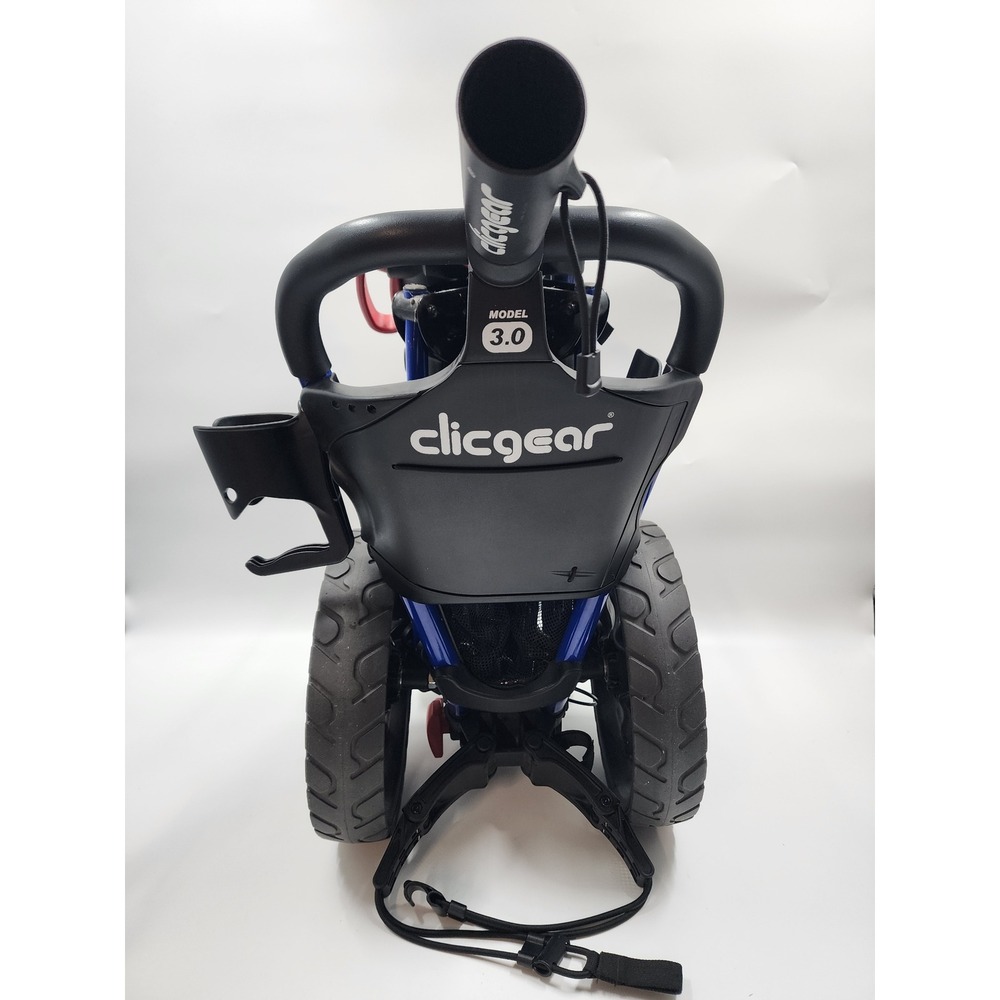 Clicgear Model 3.0 Golf Push Cart Blue 3-Wheel Folding Walker Trolley